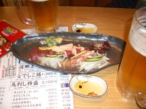 馬刺し特盛 馬刺し特盛