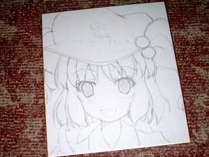 色紙にとり 色紙にとり