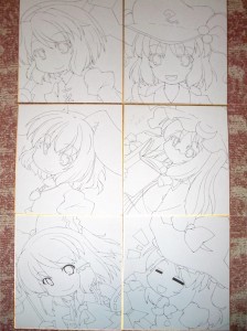 色紙彩色予定一覧 色紙彩色予定一覧