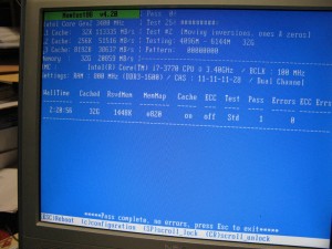 メモリチェック メモリチェック