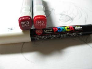 バリオスインクと白POSCA バリオスインクと白POSCA