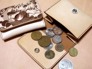 コインケース製作中 コインケース製作中