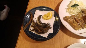 どじょうの唐揚げ