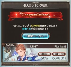 個人ランキング