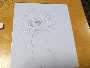体を描き始める