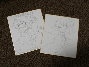 色紙下書き